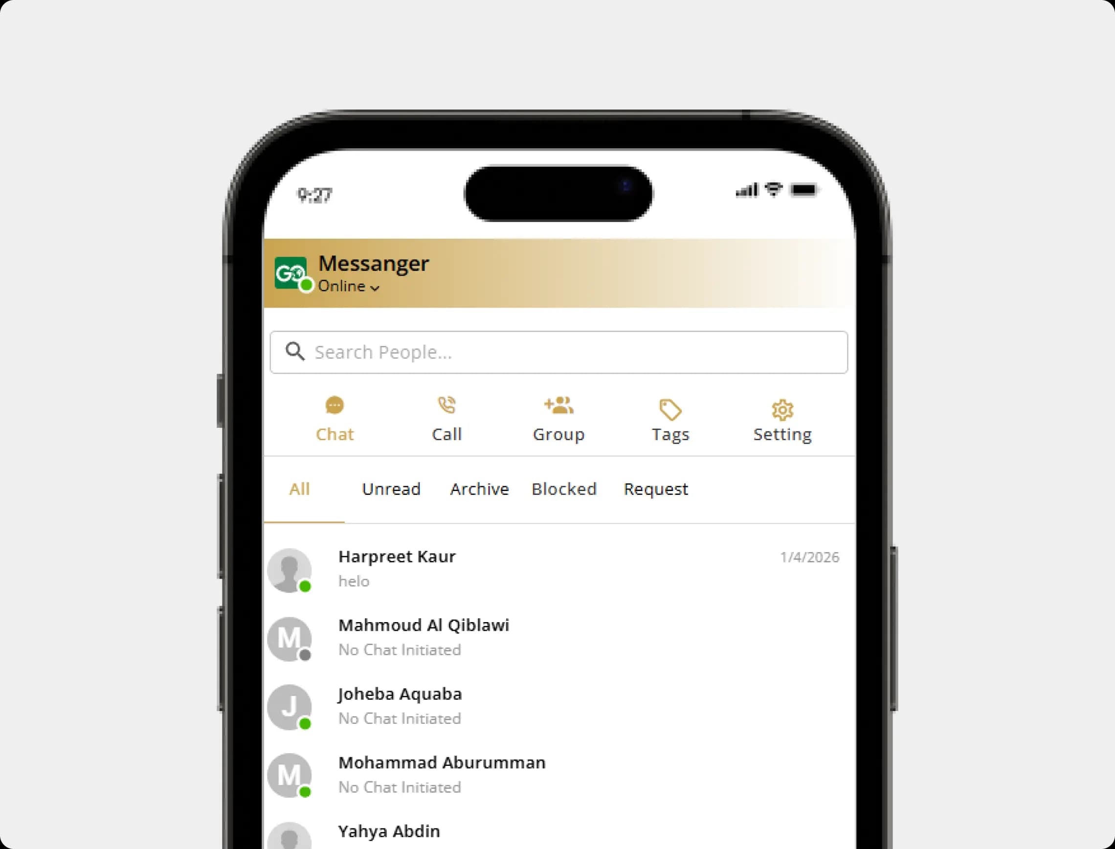 Engagement Analytics Mockup