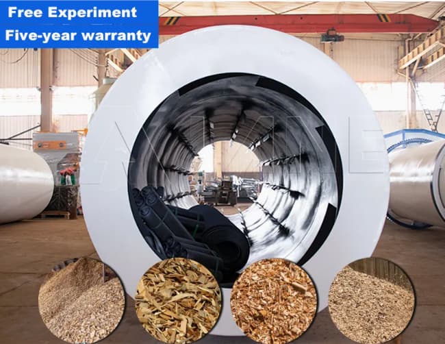 Lane High Capacity Hot Steam Drying Machine Rotary Drum Biomass Wood Shaving Chips Sawdust Dryer for Sale