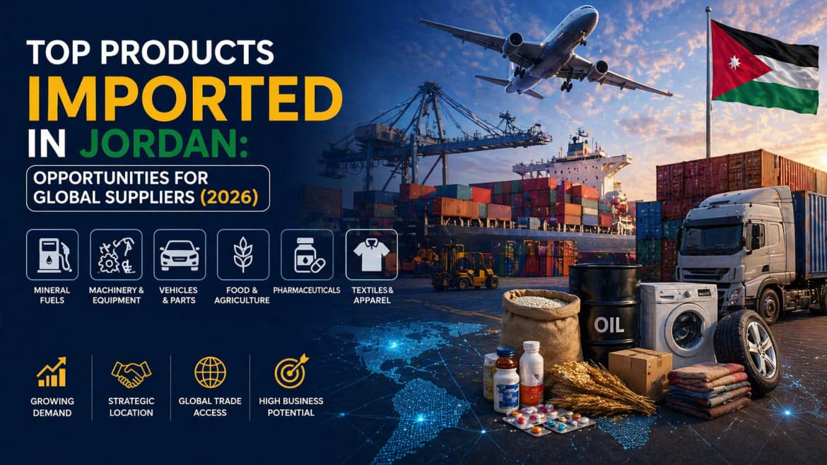 Top Products Imported in Jordan: Opportunities for Global Suppliers (2026) - 1